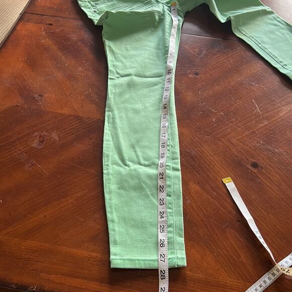 True Freedom Juniors Size 1 Green Stretch Denim Skinny Jeans NWT - Picture 8 of 9